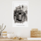 De vrouwen in de straten poster (Keuken)