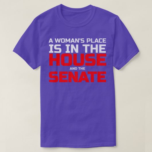 De vrouwen in het Parlement en de Senaat zijn poli T-shirt (Design voorkant)