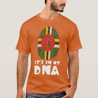 De vrouwen in mijn DNA Dominica Vlag Dominicaans T-shirt