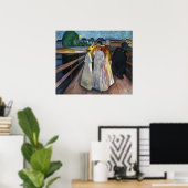 De vrouwen op de brug (1903) - Edvard Munch Poster (Thuiskantoor)