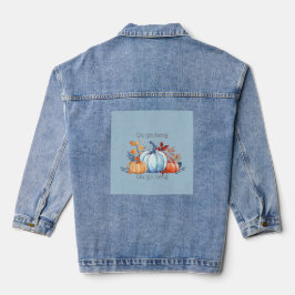 De Vrouwen Pompoen Mode Denim Jas Denim Jacket