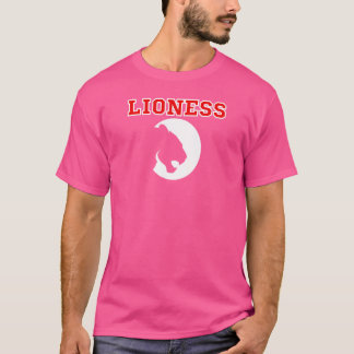 De vrouwen steunen de Football Voetbal Lionesses 2 T-shirt