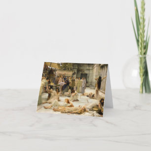 De vrouwen van Amphissa door Lawrence Alma-Tadema Bedankkaart