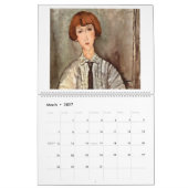 De vrouwen van Modigliani 2027 Kalender (Mar 2027)
