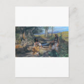 De vrouwencirca 1890 van Christus en van de Briefkaart (Voorkant)