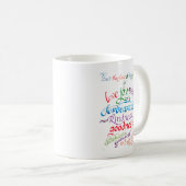 De vrucht van de Geest Bijbelvers Christelijk Koffiemok (Voorkant rechts)