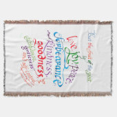 De vrucht van de Geest Bijbelvers Deken (Voorkant)