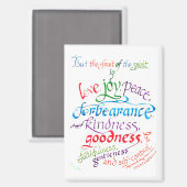 De vrucht van de Geest Bijbelvers Magneet (Voorkant / Achterkant)