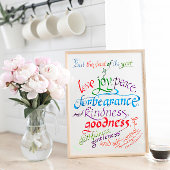 De vrucht van de Geest Bijbelvers Poster