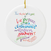 De Vrucht van de Geest Christelijk Bijbelvers Keramisch Ornament (Achterkant)