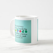 De vrucht van de Geest... Koffiemok (Voorkant links)