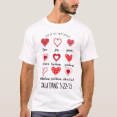 De vrucht van de Geest, liefde, vreugde, vrede 202 T-shirt (Voorkant)
