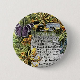 De Vrucht Van De Geest Ronde Button 5,7 Cm