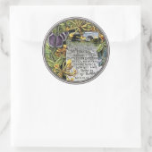 De Vrucht Van De Geest Ronde Sticker (Tas)