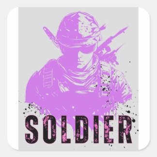 De vrucht van de Loom Eversoft Vierkante Sticker