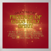 DE VRUCHT VAN GODEN Heilige Geest Poster (Voorkant)