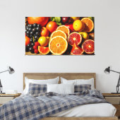 DE VRUCHT VAN HET LEVEN 4 CANVAS AFDRUK (Insitu (Slaapkamer))