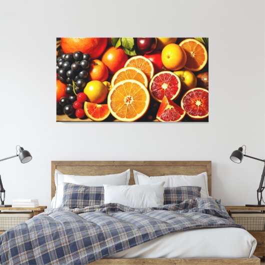 DE VRUCHT VAN HET LEVEN 4 CANVAS AFDRUK (Insitu (Slaapkamer))