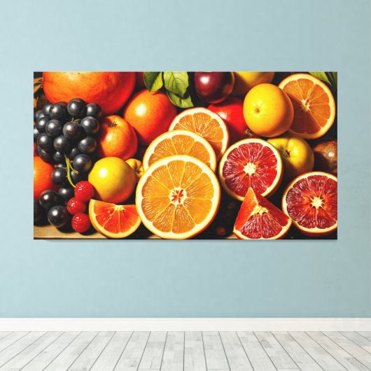 DE VRUCHT VAN HET LEVEN 4 CANVAS AFDRUK (Insitu (Houten vloer))