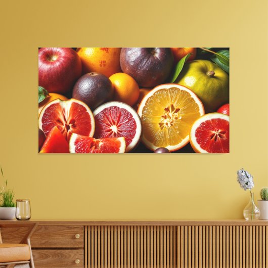 DE VRUCHT VAN HET LEVEN 6 CANVAS AFDRUK (Insitu (Woonkamer))