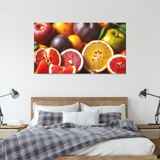 DE VRUCHT VAN HET LEVEN 6 CANVAS AFDRUK (Insitu (Slaapkamer))
