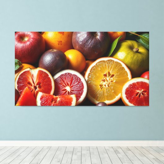 DE VRUCHT VAN HET LEVEN 6 CANVAS AFDRUK (Insitu (Houten vloer))