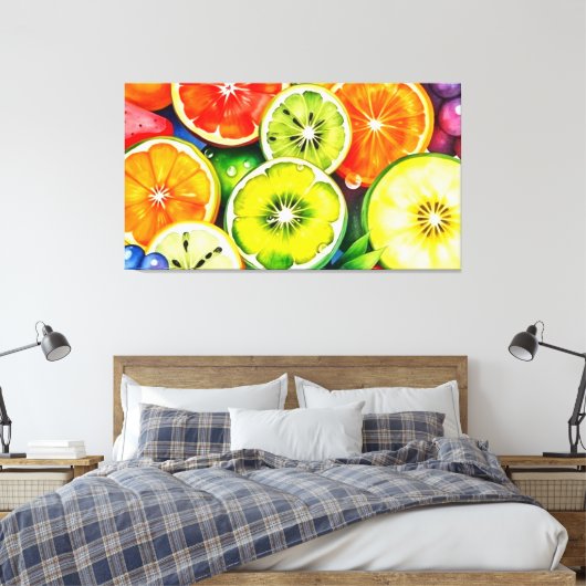 DE VRUCHT VAN HET LEVEN 8 CANVAS AFDRUK (Insitu (Slaapkamer))