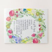 De vruchten van de gedistilleerde Christelijke kun Legpuzzel (Horizontaal)