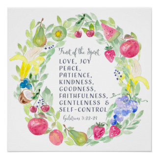 De vruchten van de gedistilleerde Christelijke kun Perfect Poster