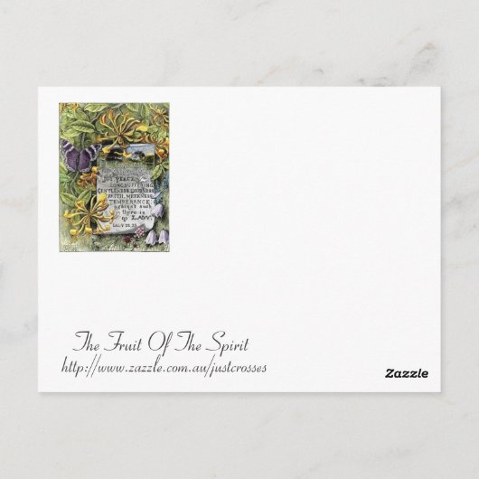 De vruchten van de gedistilleerde drank briefkaart (Achterkant)