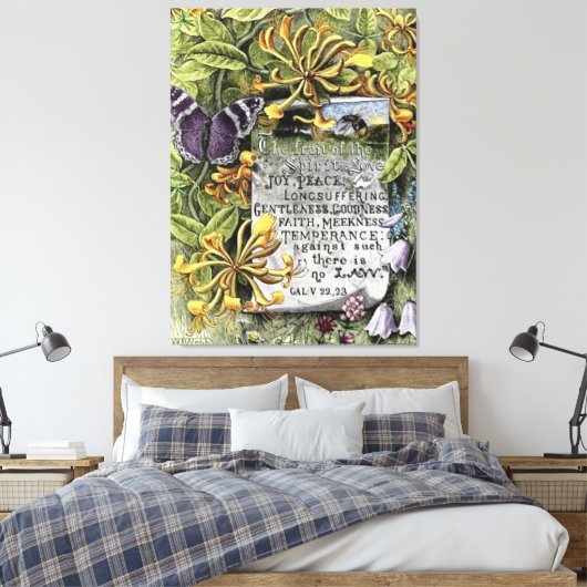 De vruchten van de gedistilleerde drank canvas afdruk (Insitu (Slaapkamer))