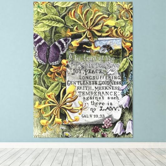 De vruchten van de gedistilleerde drank canvas afdruk (Insitu (Houten vloer))