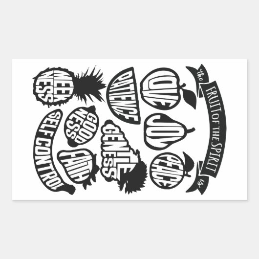 De vruchten van de gedistilleerde drank - Christel Rechthoekige Sticker (Voorkant)