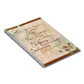 De vruchten van de gedistilleerde drank notitieboek (Rechterzijde)