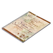 De vruchten van de gedistilleerde drank notitieboek (Linkerzijde)