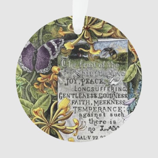 De vruchten van de gedistilleerde drank ornament (voorkant)