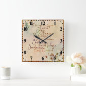 De vruchten van de gedistilleerde drank vierkante klok (Huis)