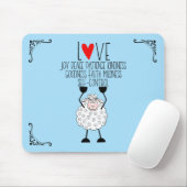 “De vruchten van de geest” Schaap Muismat (Met muis)