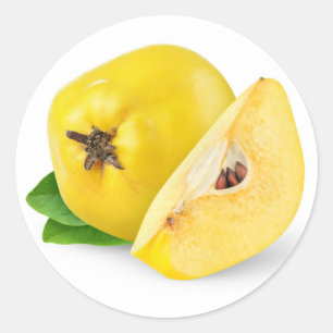 De vruchten van de kweepeer ronde sticker
