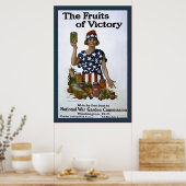 De vruchten van de overwinning van de overwinning  poster (Keuken)