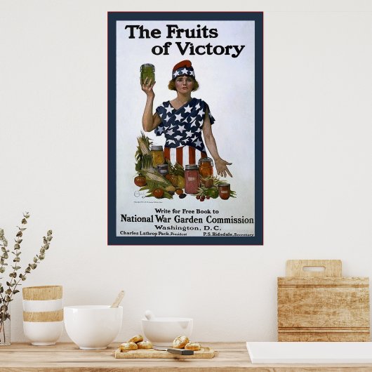 De vruchten van de overwinning van de overwinning  poster (Keuken)