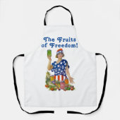 De vruchten van de vrijheid! (midden) schort (Voorkant)