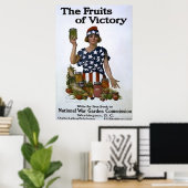De vruchten van het Poster Overwinning ~  WW1 (Thuiskantoor)