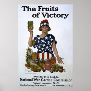 De vruchten van het Poster Overwinning ~  WW1