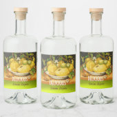 DE VRUCHTEN VAN HET SEIZOEN CITROENEN EN CITROENBL LIKEURFLES ETIKET (Flessen)