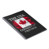 De VS, Canada's 11e provincie Canada Amerika Notitieboek (Rechterzijde)