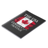De VS, Canada's 11e provincie Canada Amerika Notitieboek (Linkerzijde)