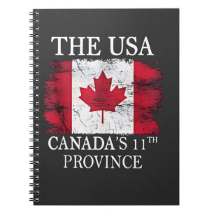 De VS, Canada's 11e provincie Canada Amerika Notitieboek