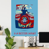 De VS hebben een mooie dag, we zijn sterker bij el Poster (Thuiskantoor)