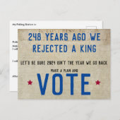 De VS hebben geen Kings die een plan opstellen en  Briefkaart (Voorkant / Achterkant)